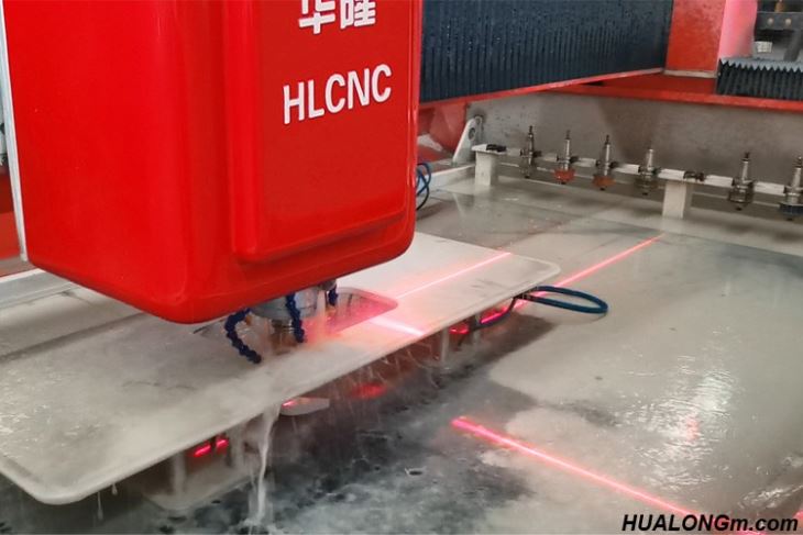 Machining by cnc stone machining center
